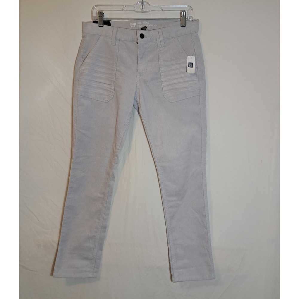 Gap‎ Girlfriend Coupe skinny jeans Corduroy Grey Color NEW Size 6/28R Womens